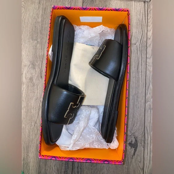 Perfect black/gold Tory Burch flats - Picture 5 of 8